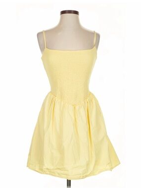 Abercrombie & Fitch Yellow Spaghetti Strap Sundress